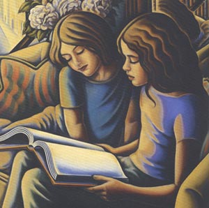 girls reading